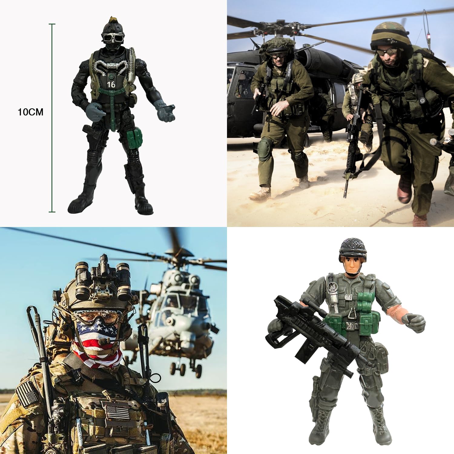 Amazon.co.jp: MQSTARSRISE アーミーメンズアクションフィギュア